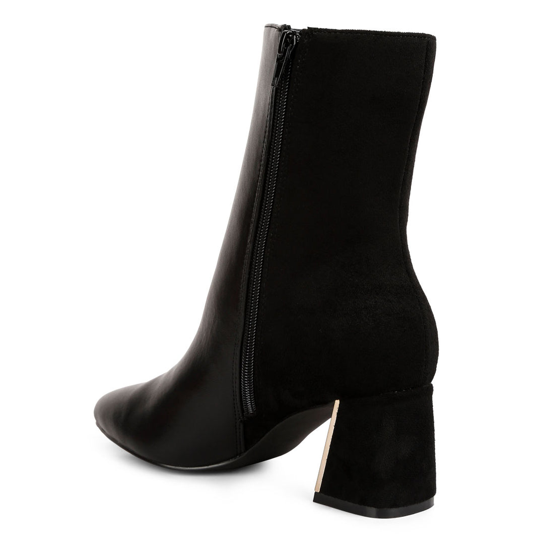 suede back panel high ankle boots#color_black