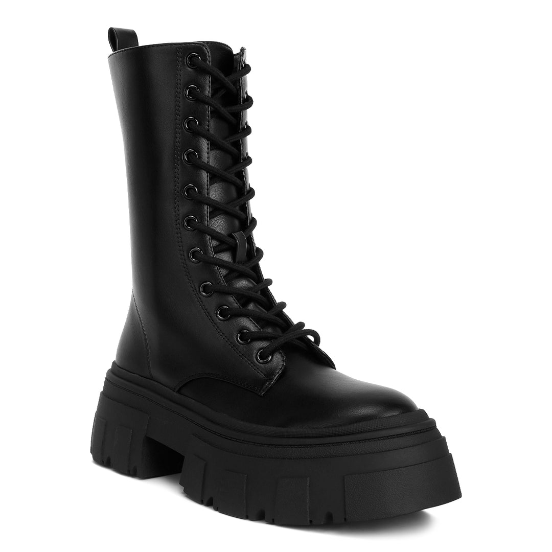 combat chunky boots#color_black