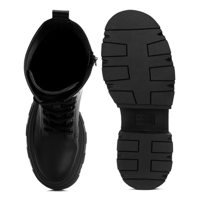 combat chunky boots#color_black