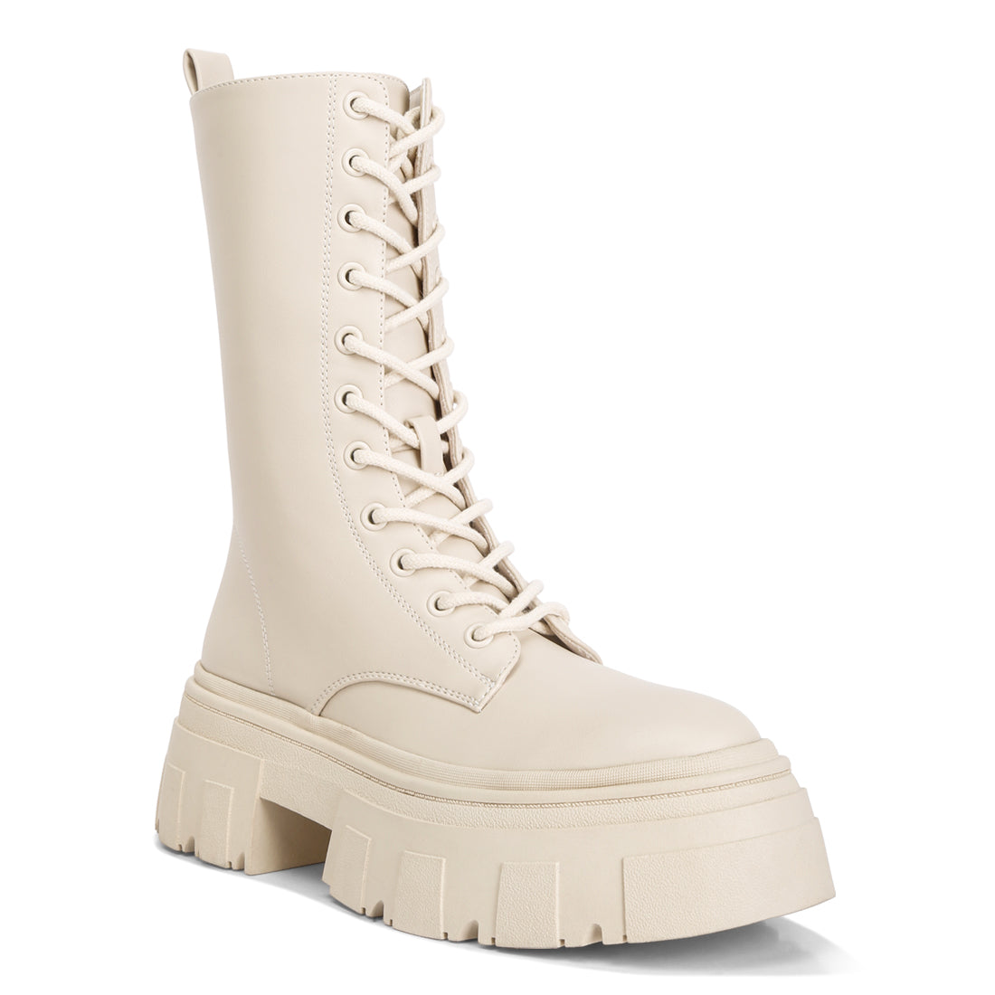 combat chunky boots#color_beige