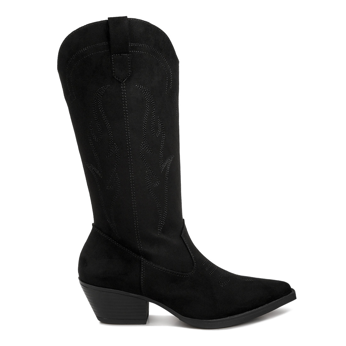 Ginni Embroidered Calf Boots#color_black