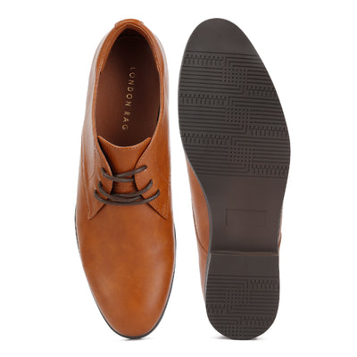 minimalist derby shoes#color_tan