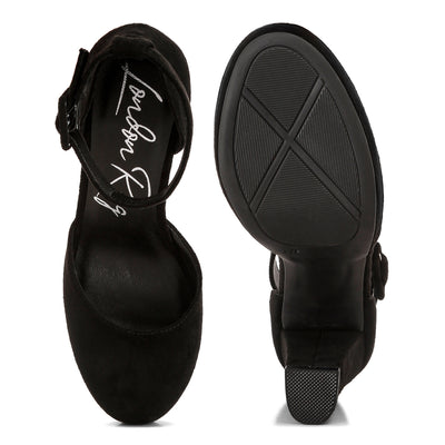 inigo interchangeable ankle strap platform sandals#color_black