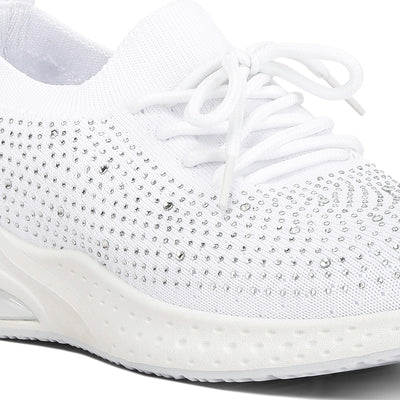 elizha stud embellished sneakers#color_white