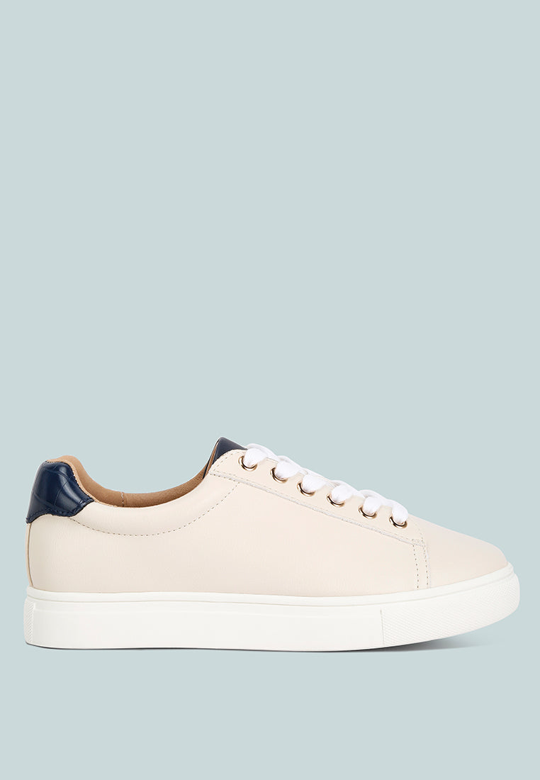women colette croc back panel sneakers#color_cream-navy