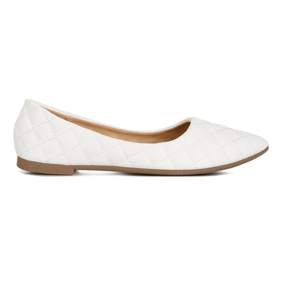 quilted detail ballet flats#color_white