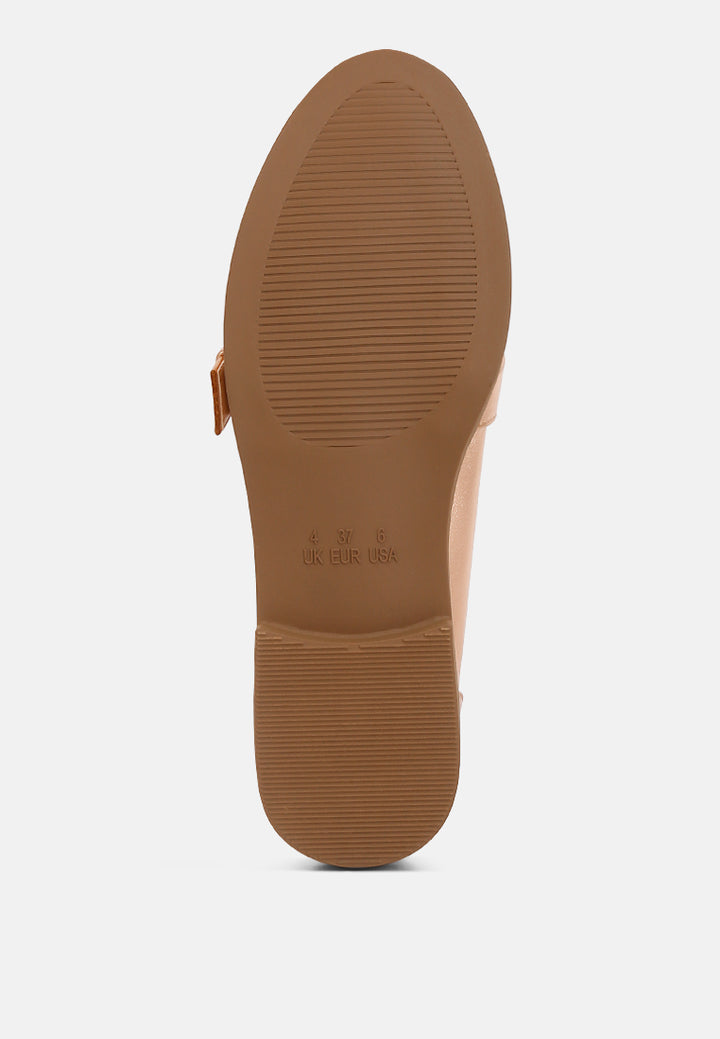 women haruka metallic pu loafers#color_rose-gold