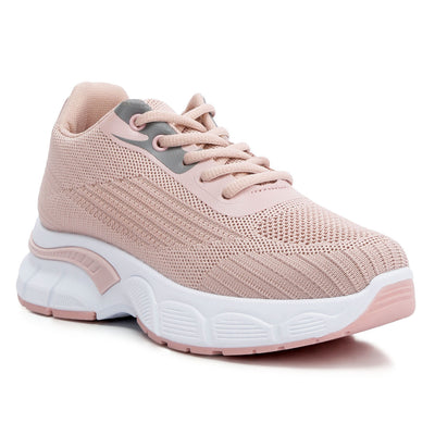 lug sole athletic sneakers#color_pink