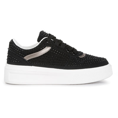 embellished chunky sole sneakers#color_black
