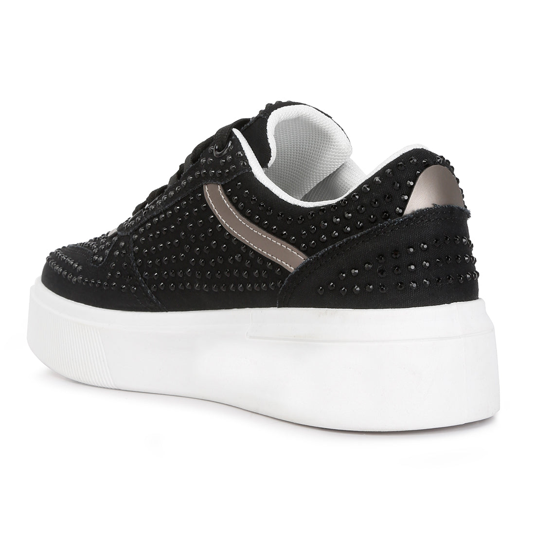embellished chunky sole sneakers#color_black