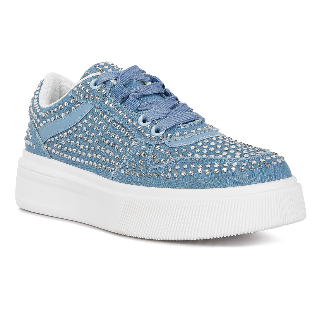 embellished chunky sole sneakers#color_light-blue