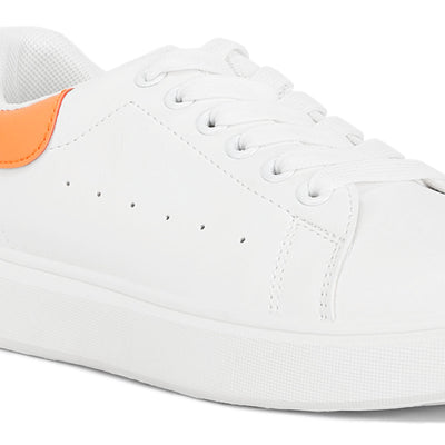 comfortable lace up sneakers#color_white