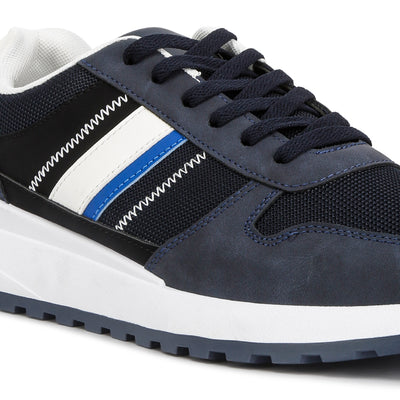 lug sole casual sneakers#color_navy
