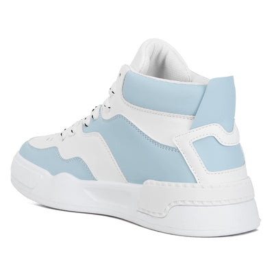 panelling detail ankle length sneakers#color_sky-blue