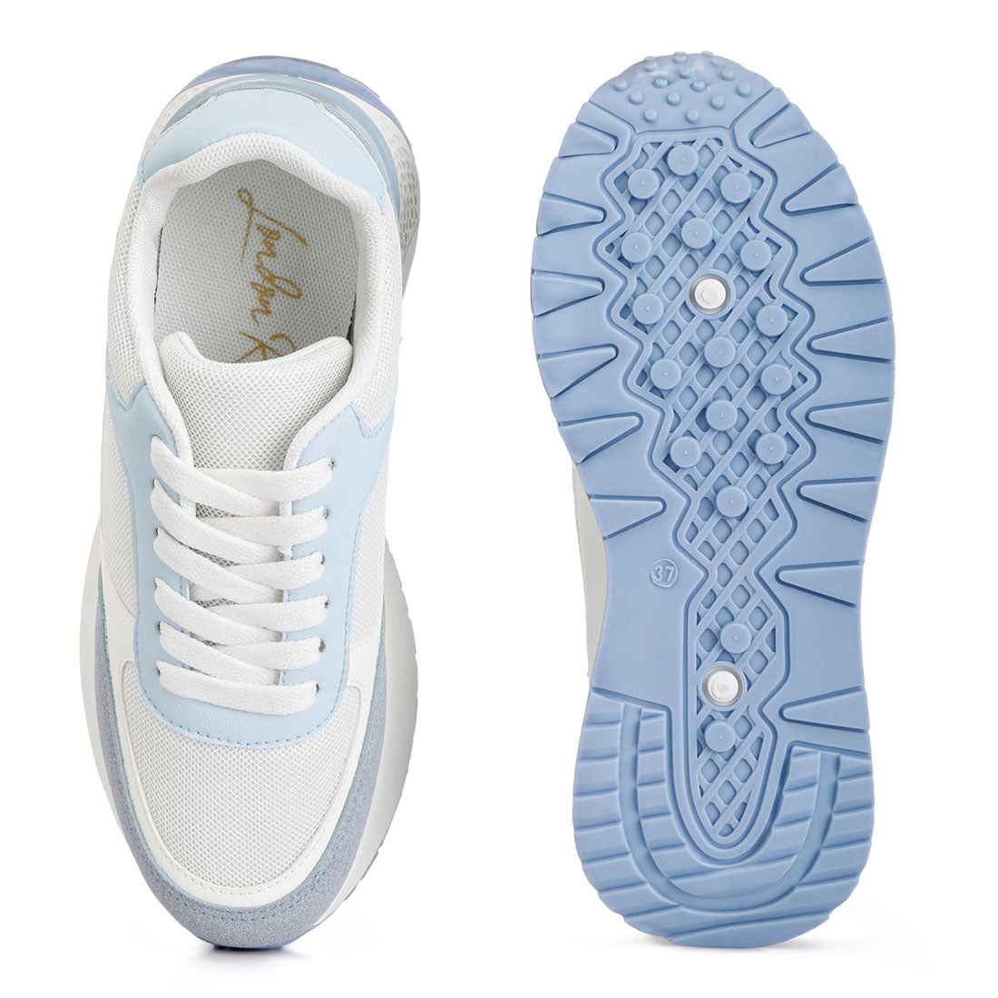 the non-ordinary lace up sneakers#color_sky-blue