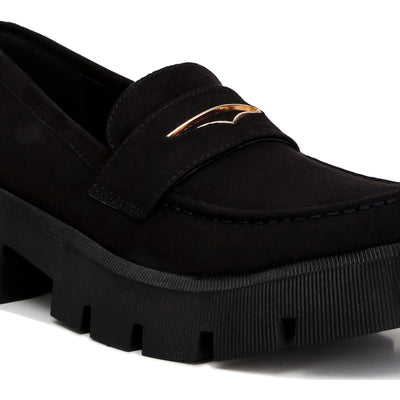 micro suede chunky loafers#color_black