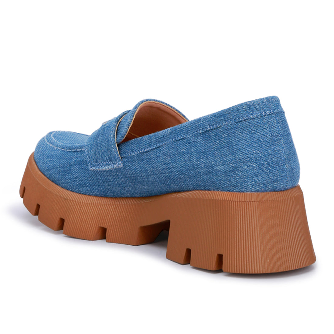 micro suede chunky loafers#color_blue