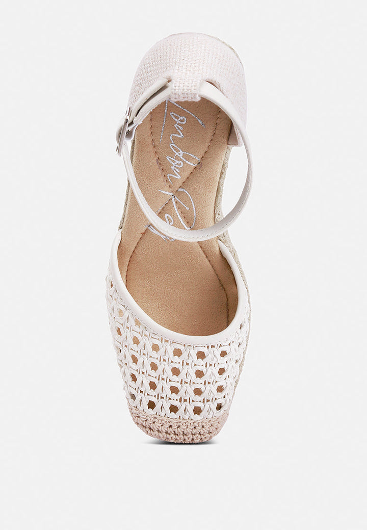 pin buckle wedge heel espradilles#color_white