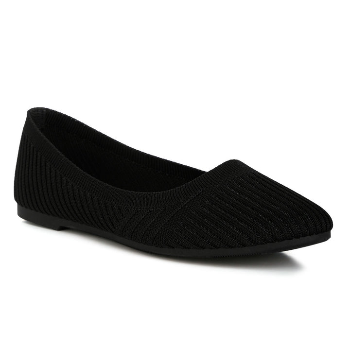 solid casual ballet flats#color_black