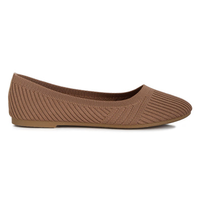 solid casual ballet flats#color_taupe