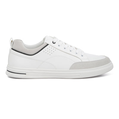 micro suede panel casual sneakers#color_white