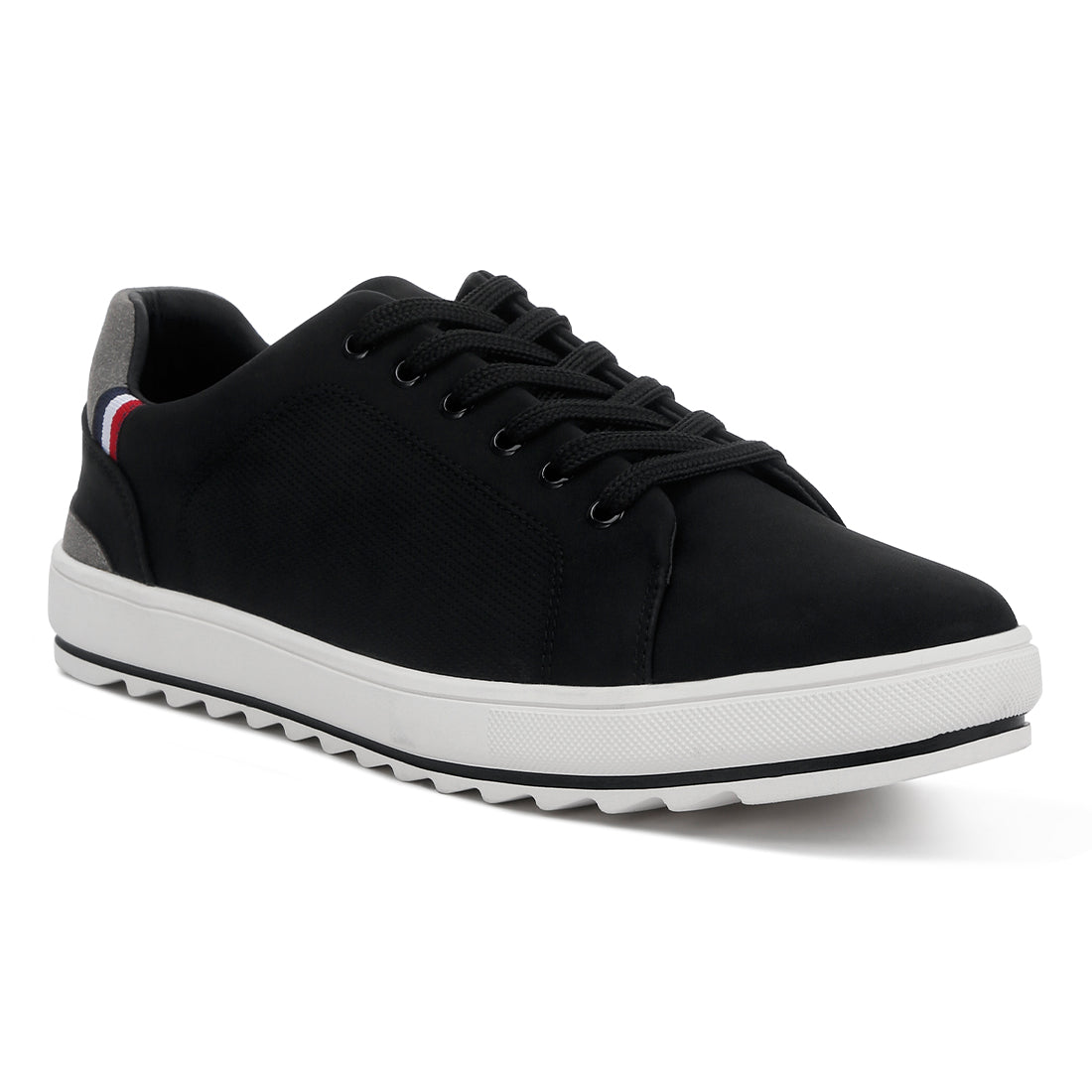 lug sole platform sneaker#color_black