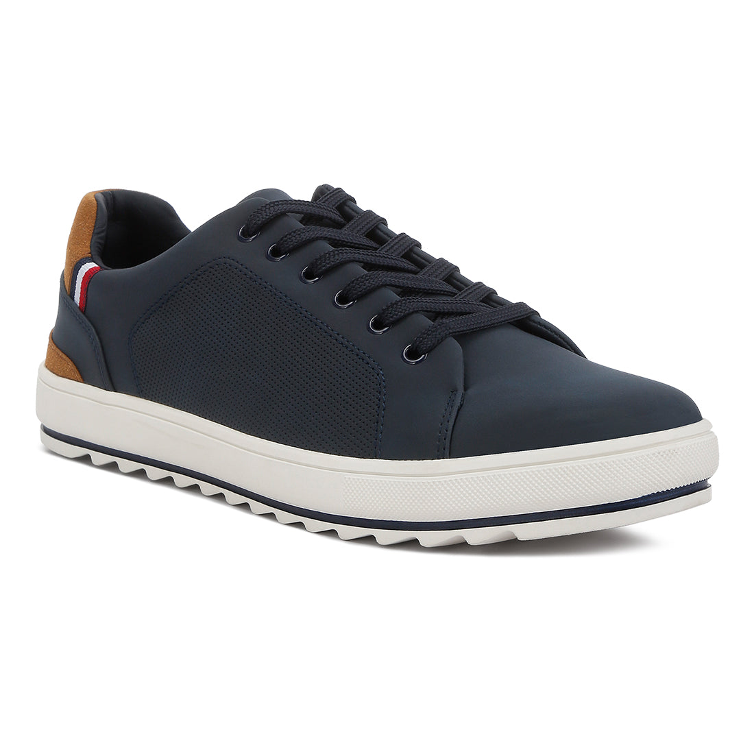 lug sole platform sneaker#color_navy
