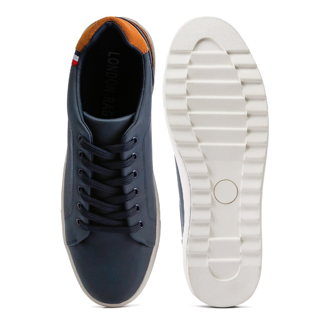 lug sole platform sneaker#color_navy