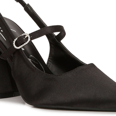 flared heel party sandals#color_black