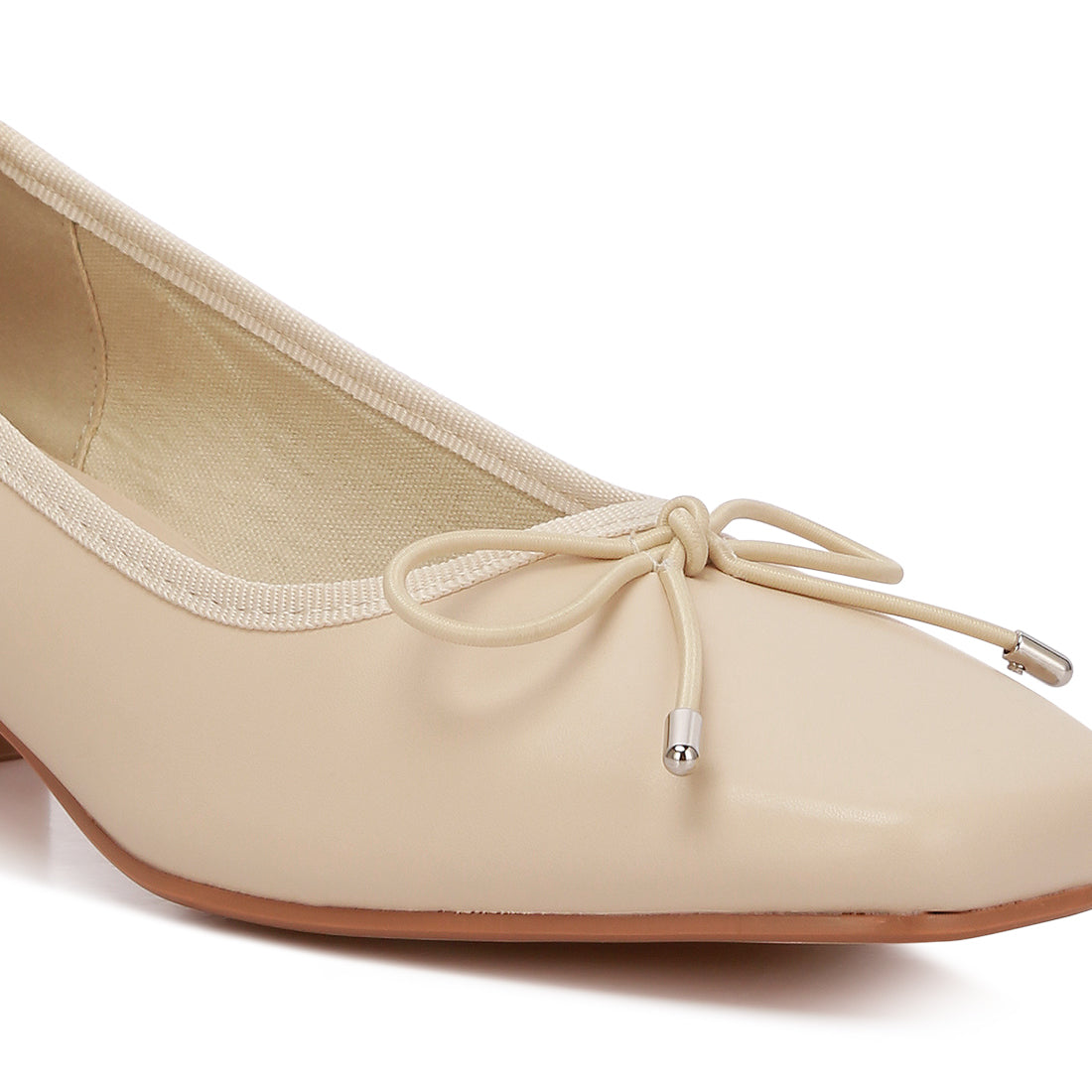 low block heel ballerinas#color_beige