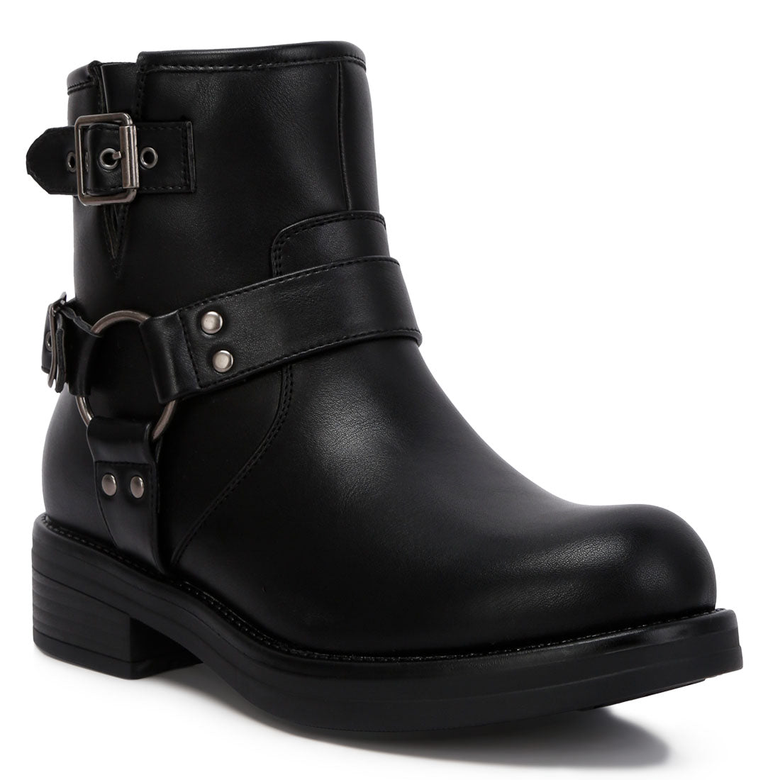 allux pin buckle boots#color_black
