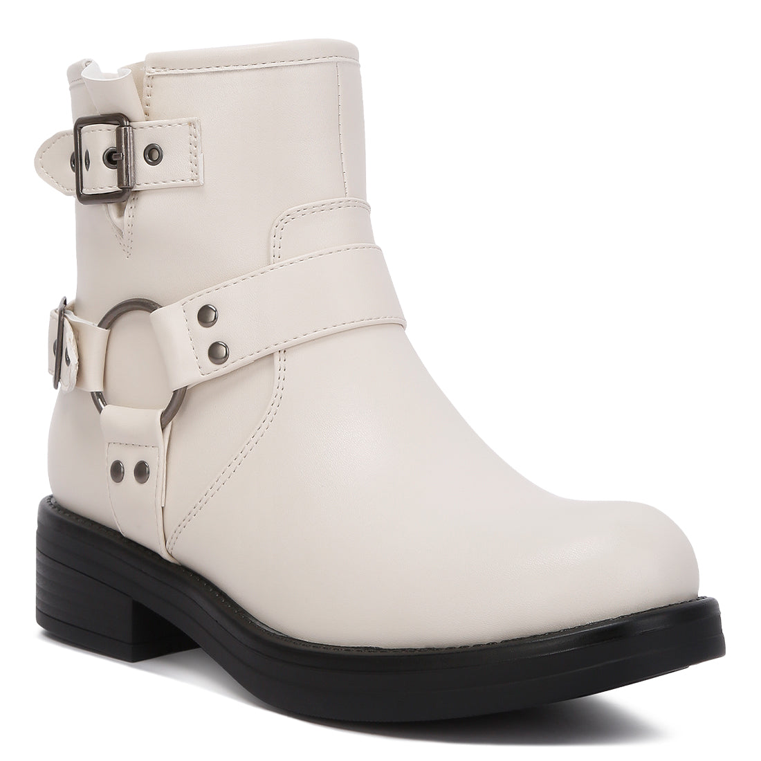 allux pin buckle boots#color_white