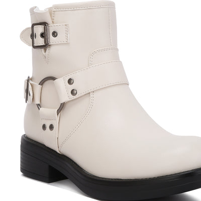 allux pin buckle boots#color_white