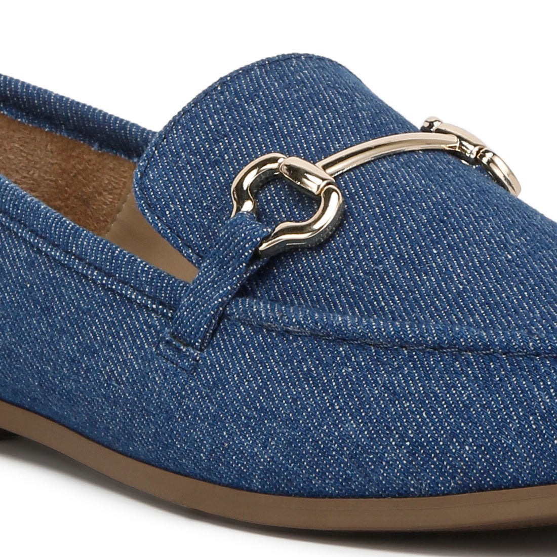 horsebit detail flat loafers#color_blue