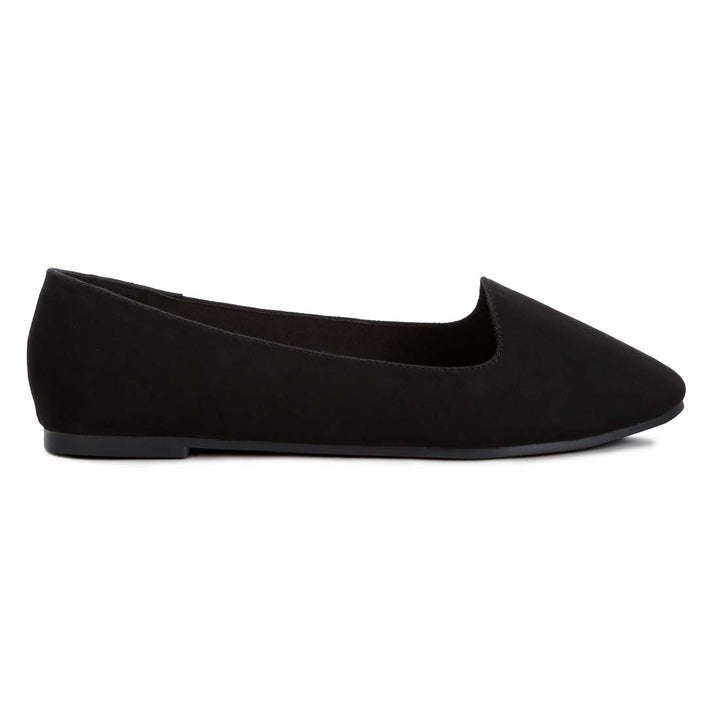 casual flat ballerinas#color_black