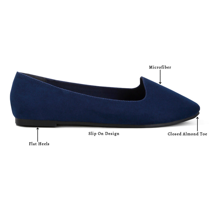 casual flat ballerinas#color_navy