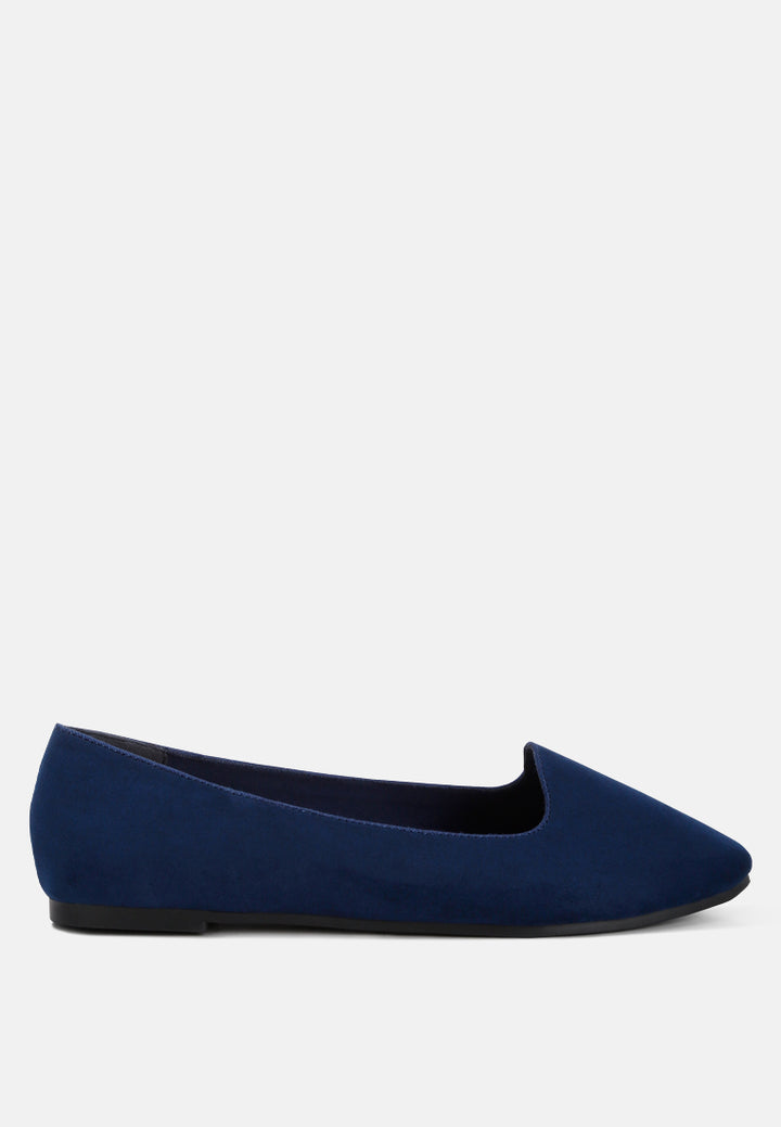women casual flat ballerinas#color_navy