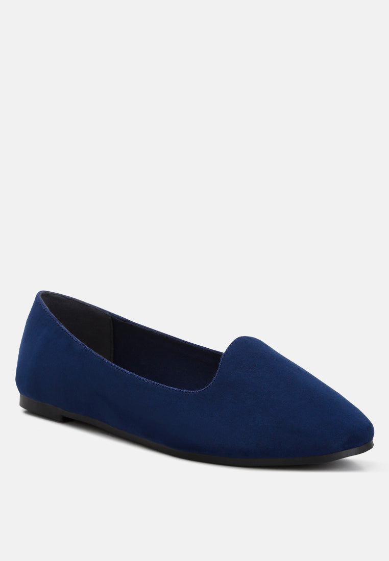 women casual flat ballerinas#color_navy
