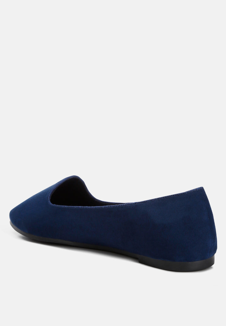 women casual flat ballerinas#color_navy