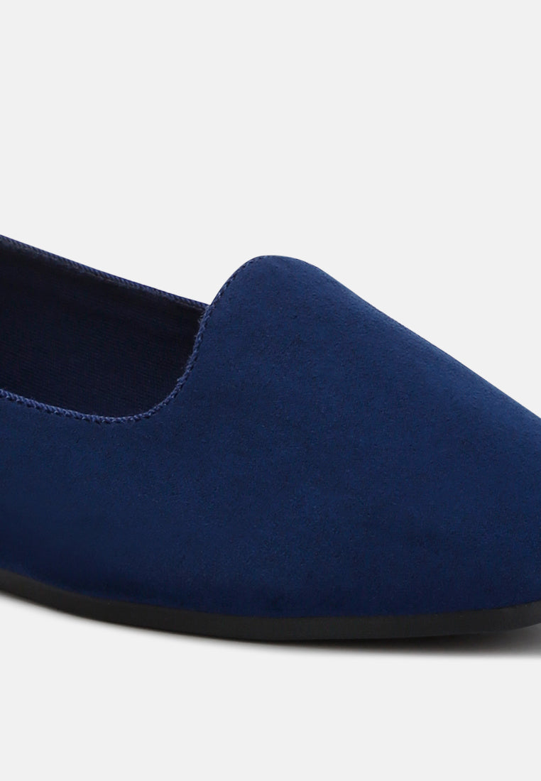 women casual flat ballerinas#color_navy