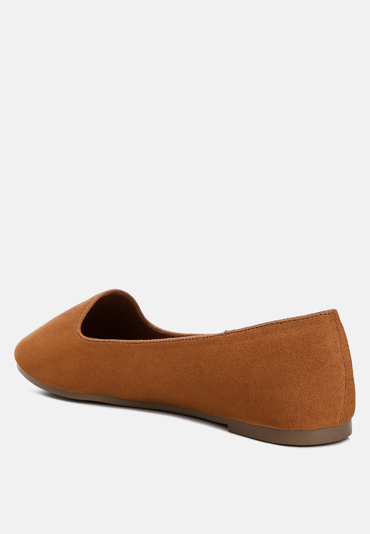 women casual flat ballerinas#color_tan
