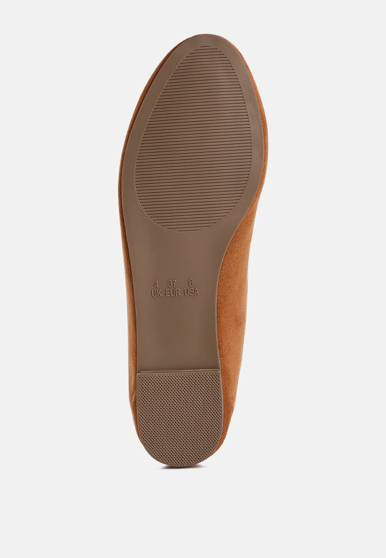 women casual flat ballerinas#color_tan