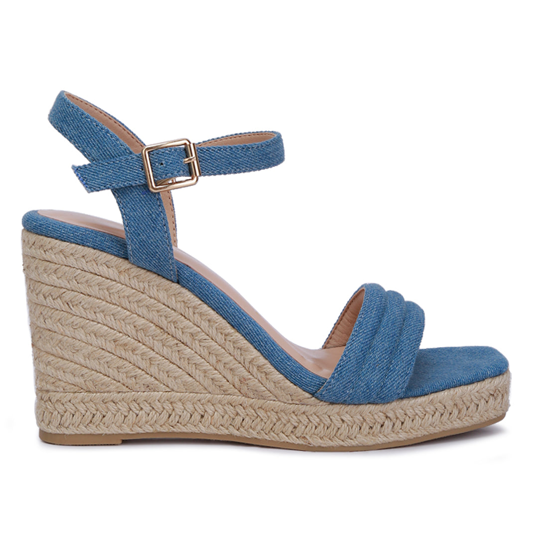 espadrilles high wedge sandals#color_blue