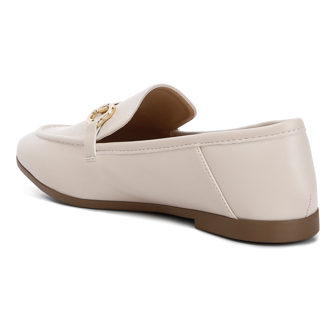 horsebit embellished loafers#color_off-white