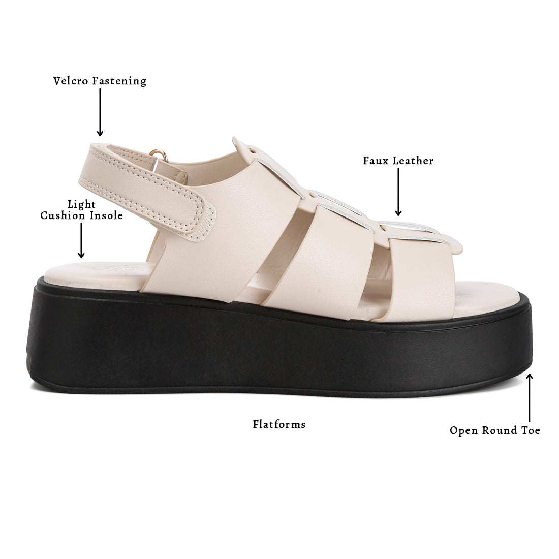 velcro gladiator sandals#color_beige
