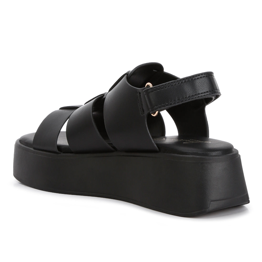 velcro gladiator sandals#color_black