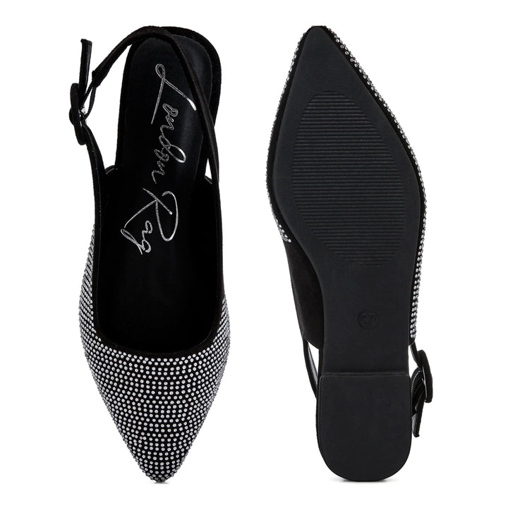 rhinestones embellished mules#color_black