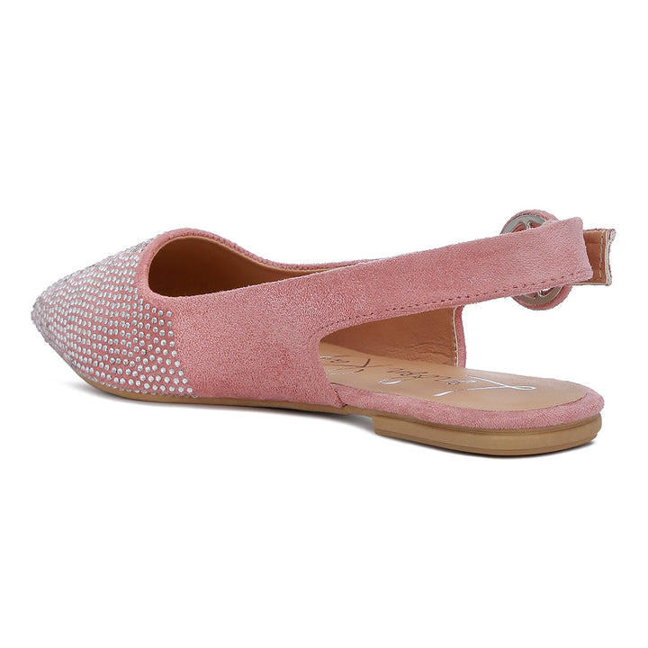 rhinestones embellished mules#color_pink