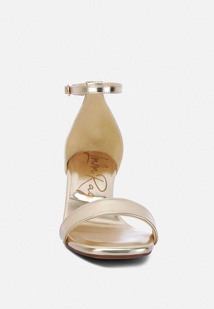 women metallic block heels#color_gold