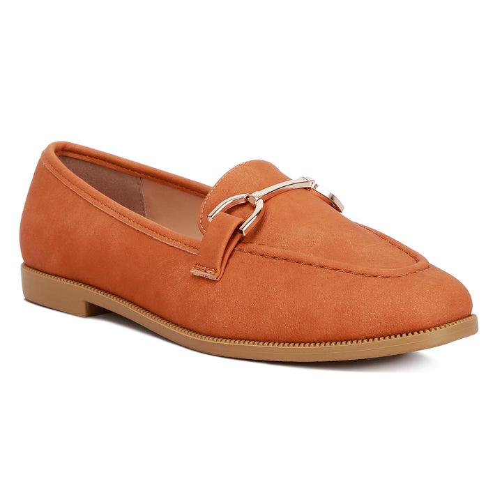 horsebit flat loafers#color_tan